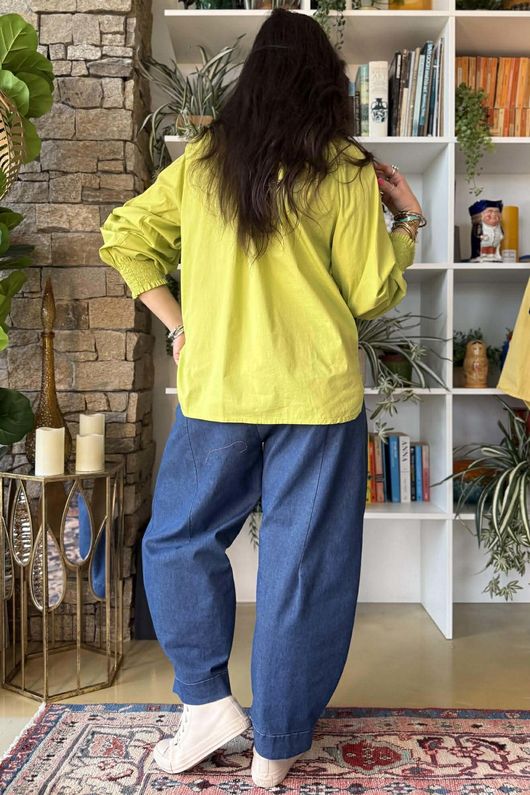 Paloma Poet Blouse Kiwi